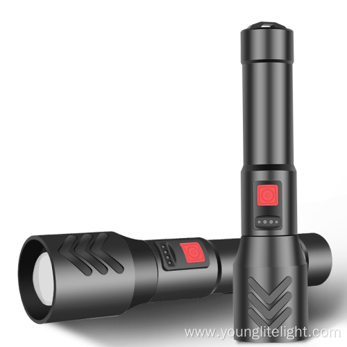 xhp50 zoomable usb rechargeable led flashlight